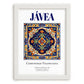 Jávea, Spain – Travel Print, placed in minimal white frame