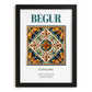 Begur, Spain – Travel Poster, in sleek black frame