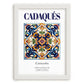 Cadaqués, Spain – Travel Print, placed in minimal white frame
