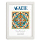 Agaete, Spain – Retro Travel Poster, placed in minimal white frame
