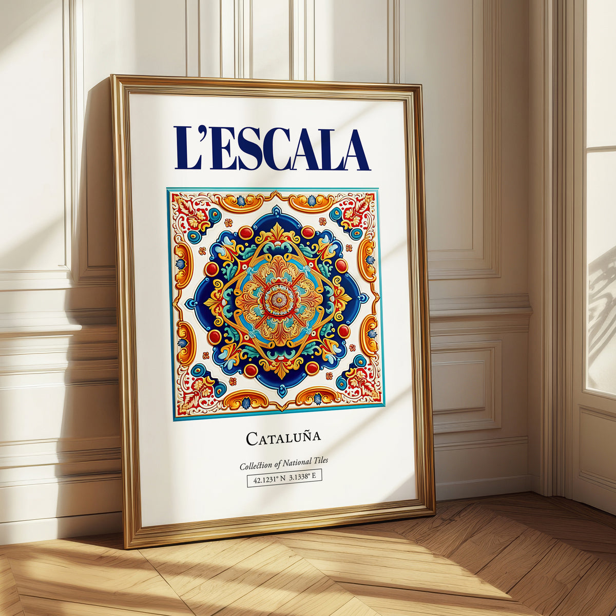 L'Escala, Spain – Travel Print, styled in a charming Paris street view