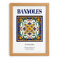 Banyoles, Spain – Travel Print, set in oak frame