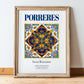 Porreres, Spain – Travel Print, in wooden frame leaning on the floor