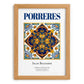 Porreres, Spain – Travel Print, set in oak frame
