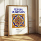 Alhama de Granada, Spain – Retro Travel Poster, styled in a charming Paris street view