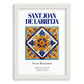 Sant Joan de Labritja, Spain – Historic Cities Art Print, placed in minimal white frame