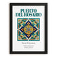 Puerto del Rosario, Spain – Minimalist Travel Print, in sleek black frame