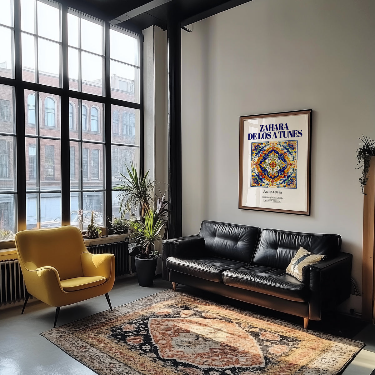 Zahara de los Atunes, Spain – Cultural Heritage Wall Art, unframed on coastal sand
