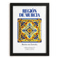 Región de Murcia, Spain – Travel Poster, in sleek black frame