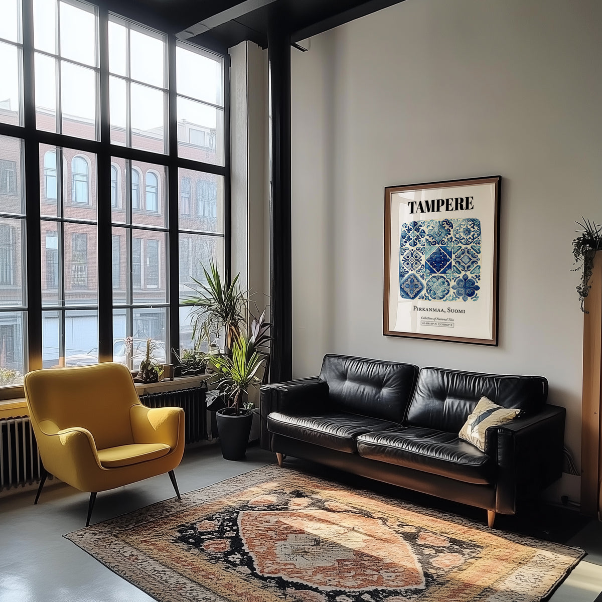 Tampere, Finland – Travel Wall Decor, unframed on coastal sand