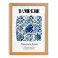 Tampere, Finland – Travel Wall Decor, set in oak frame