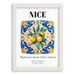 Nice, France – Travel Poster, placed in minimal white frame