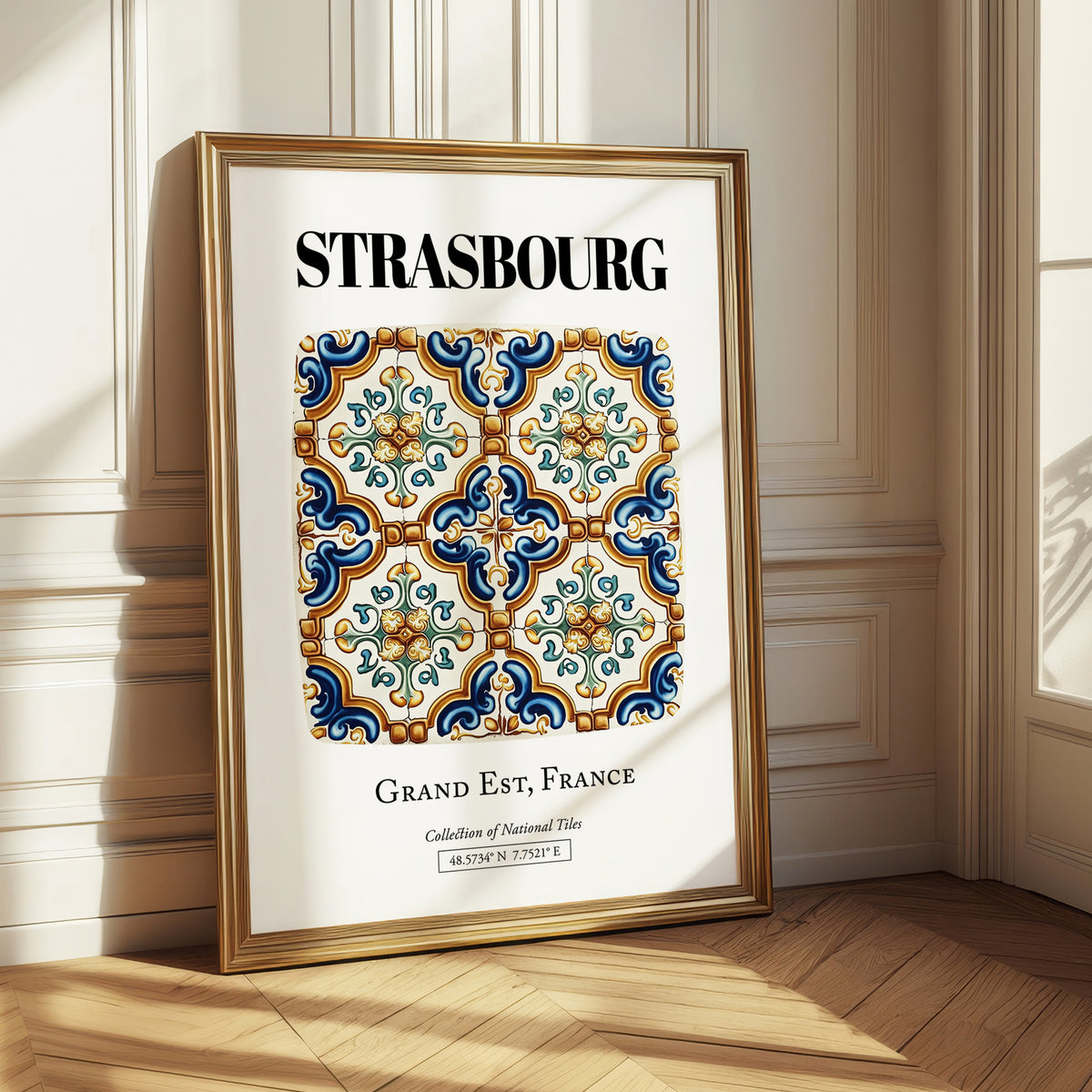 Strasbourg, France – Global Cities Wall Print, styled in a charming Paris street view