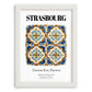 Strasbourg, France – Global Cities Wall Print, placed in minimal white frame
