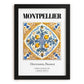Montpellier, France – Architectural Travel Art, in sleek black frame