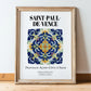 Saint-paul-de-vence, France – Travel Wall Decor, in wooden frame leaning on the floor