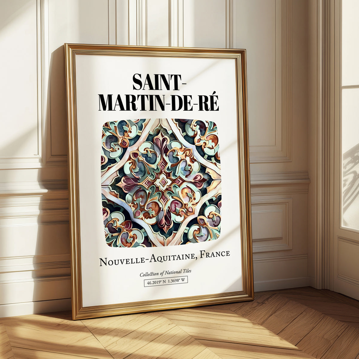 Saint-martin-de-ré, France – World Travel Art, styled in a charming Paris street view