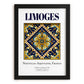 Limoges, France – Tourist Destination Poster, in sleek black frame
