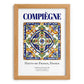Compiègne, France – Vintage Travel Poster, set in oak frame