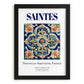 Saintes, France – Travel Poster, in sleek black frame