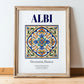 Albi, France – Travel Print, in wooden frame leaning on the floor