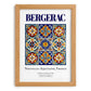Bergerac, France – Travel Poster, set in oak frame