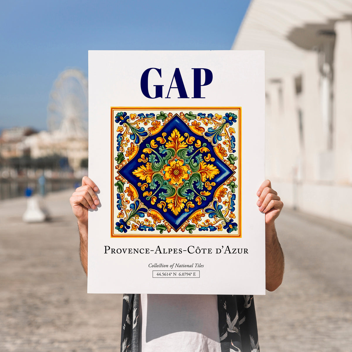 Gap, France – Country Culture Poster, no-text version framed in wood