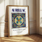 Aurillac, France – Travel Memories Wall Print, styled in a charming Paris street view