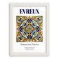 Evreux, France – Travel Print, placed in minimal white frame