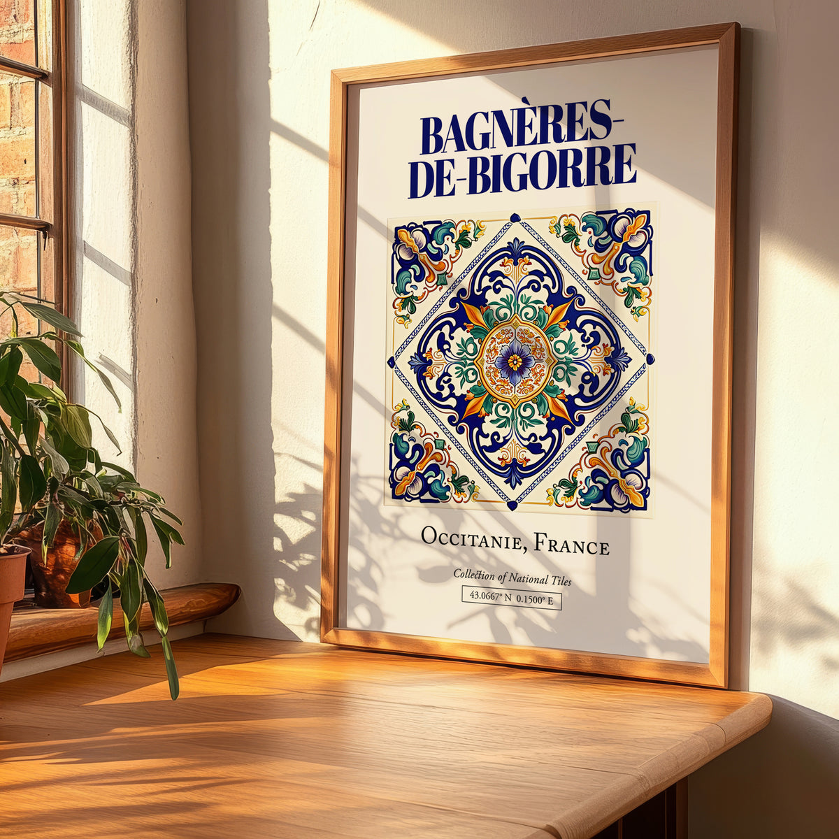 Bagnères-de-Bigorre, France – Travel Wall Decor, clean layout with no caption