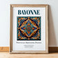 Bayonne, France – Travel Print, in wooden frame leaning on the floor