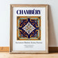 Chambéry, France – Travel Print, in wooden frame leaning on the floor