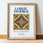 La Baule-Escoublac, France – Travel Poster, in wooden frame leaning on the floor