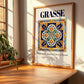 Grasse, France – Tourist Destination Poster, clean layout with no caption