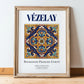 Vézelay, France – Travel Wall Art, in wooden frame leaning on the floor