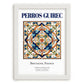 Perros-Guirec, France – Travel Poster, placed in minimal white frame