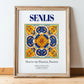 Senlis, France – Global Wall Art, in wooden frame leaning on the floor