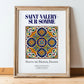 Saint-Valery-sur-Somme, France – Cultural Heritage Wall Art, in wooden frame leaning on the floor