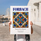 Forbach, France – Travel Wall Decor, no-text version framed in wood