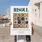 Risoul, France – Travel Wall Art, no-text version framed in wood