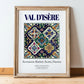 Val d'Isère, France – Global Cities Wall Print, in wooden frame leaning on the floor