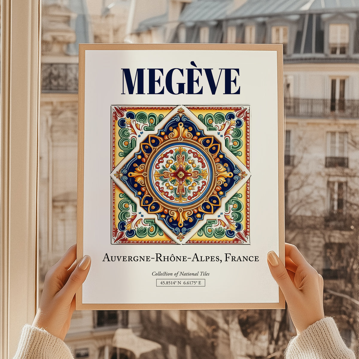 Megève, France – Minimalist Travel Print