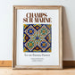 Champs-sur-Marne, France – Country Culture Poster, in wooden frame leaning on the floor