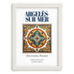 Argelès-sur-Mer, France – Travel Wall Art, placed in minimal white frame
