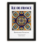 Île-de-France, France – World Heritage Travel Poster, in sleek black frame