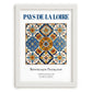 Pays de la Loire, France – Travel Poster, placed in minimal white frame