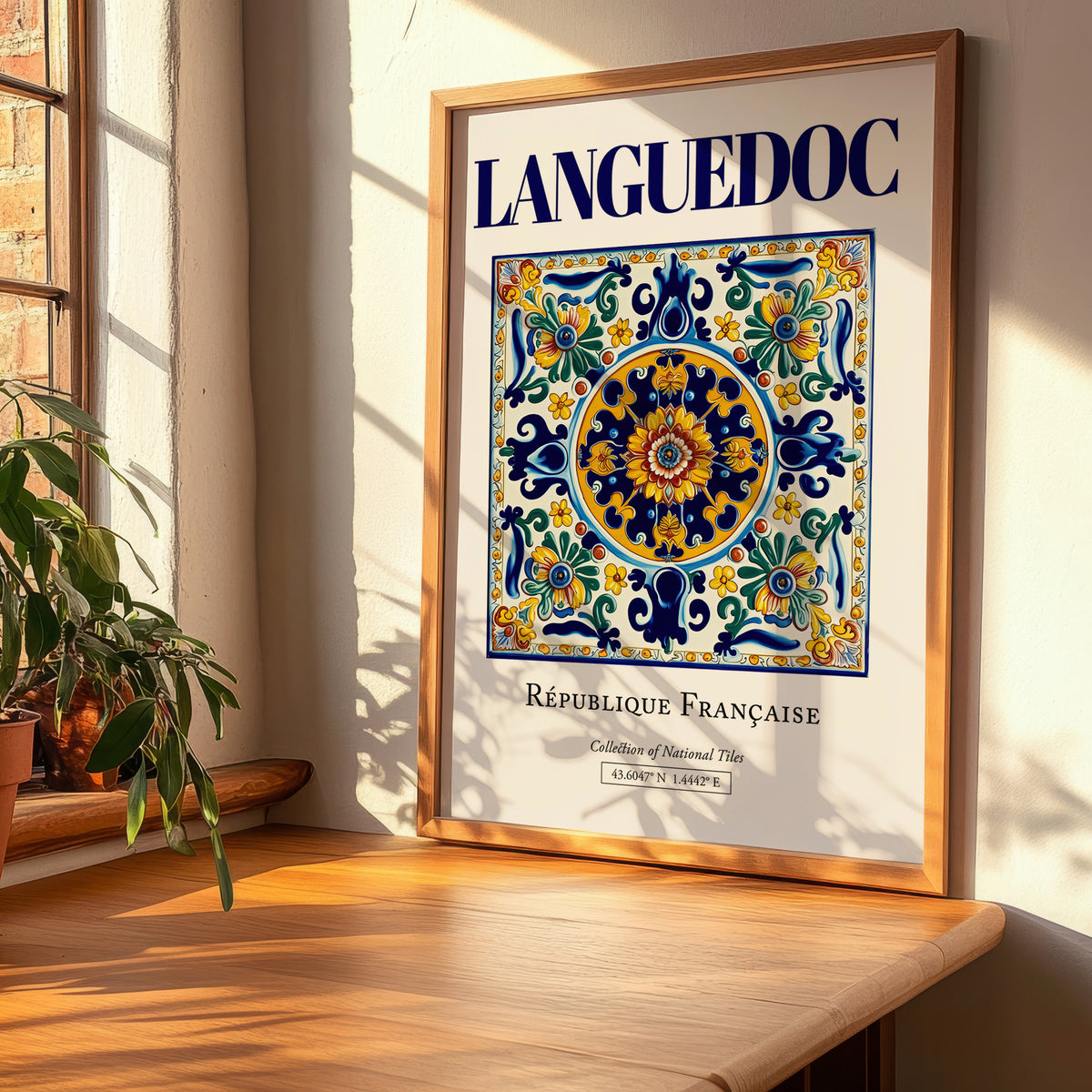 Languedoc, France – Travel Poster, clean layout with no caption