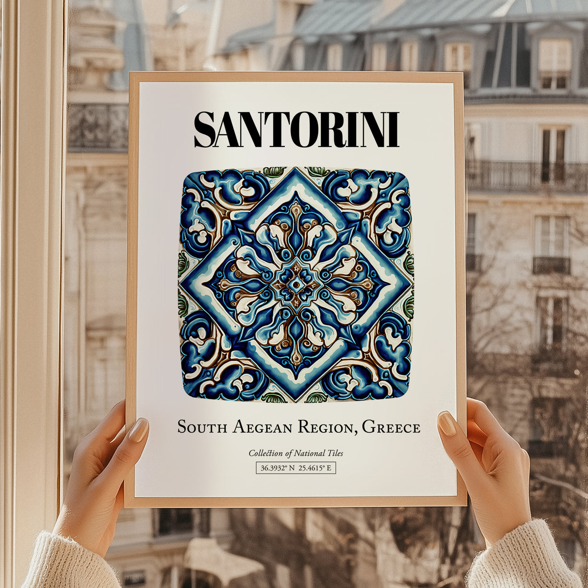 Santorini, Greece – Travel Poster