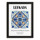 Lefkada, Greece – Travel Poster, in sleek black frame