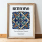 Rethymno, Greece – Travel Poster, in wooden frame leaning on the floor